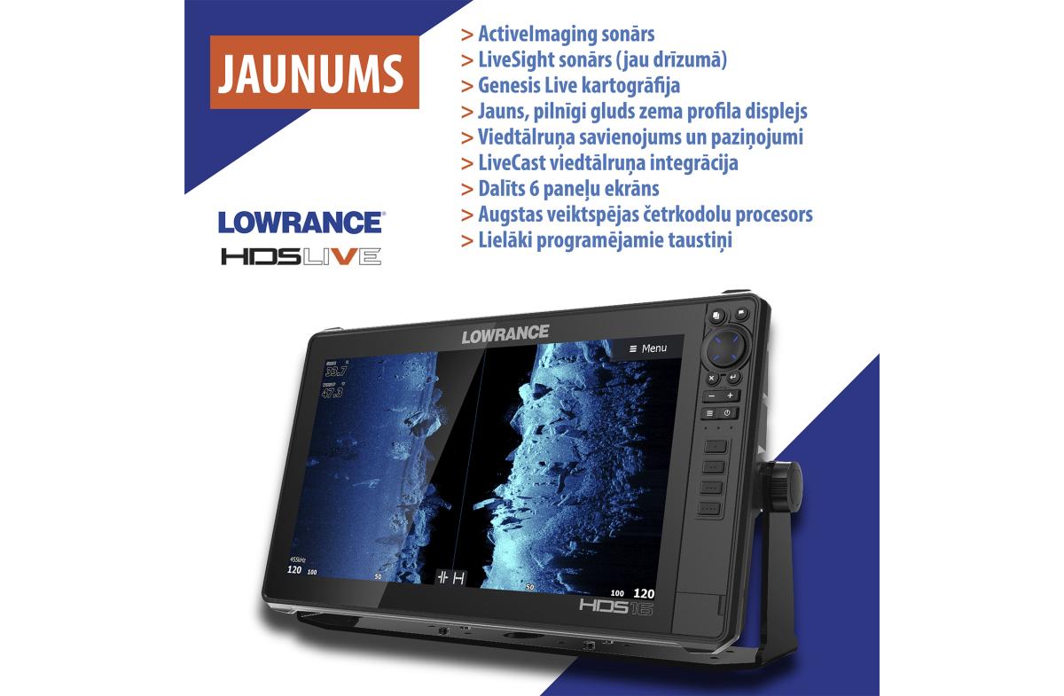 Lowrance paziņo par jauno HDS LIVE