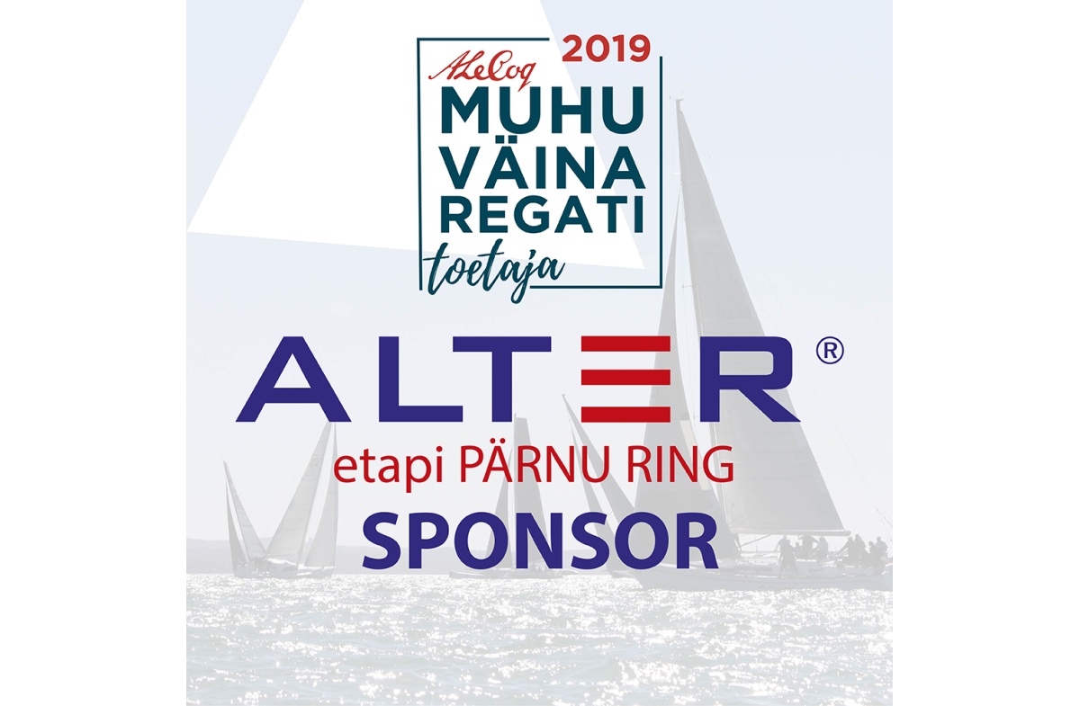 ALTER ON MUHU VÄINA REGATI 2019 PÄRNU RINGI SPONSOR