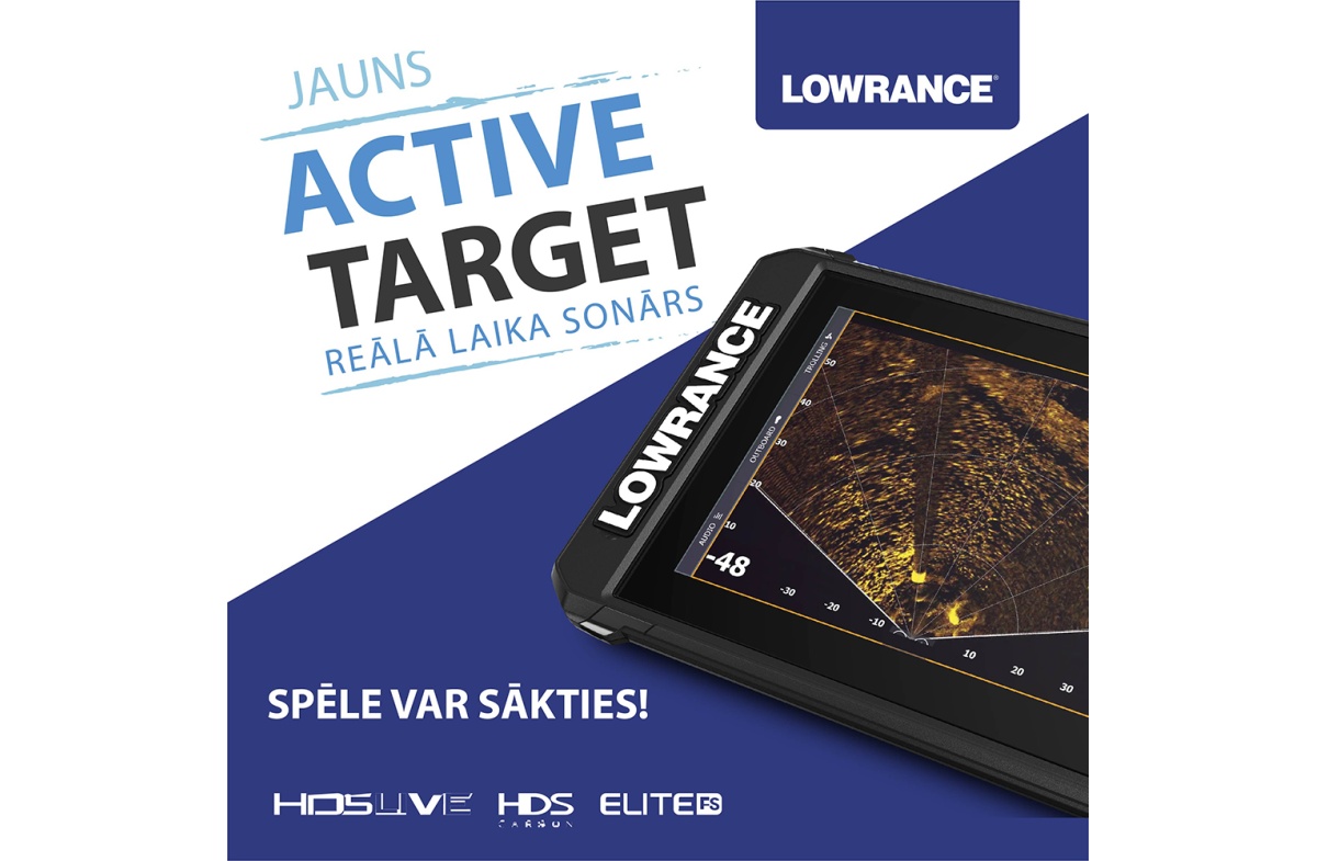 Jauns ACTIVETARGET - Reālā LAIKA sonārs!