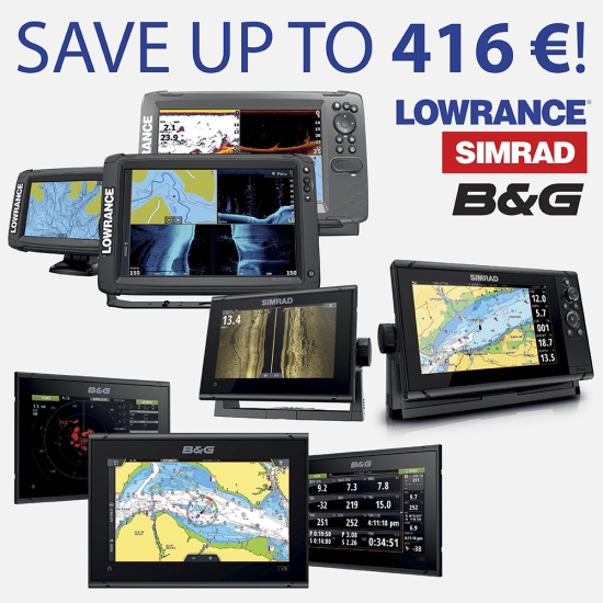 LOWRANCE, SIMRAD, B&G campaign: SAVE up to 416 EUR!