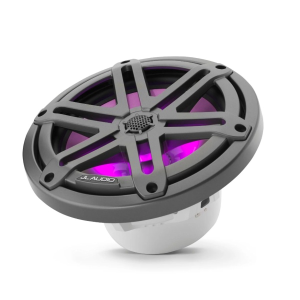 M3, 7,7-inch Marine Coaxial Speakers, Grey Metallic Sport Grilles with LED Lighting 4.jpg