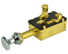 BEP Switch Push-Pull Off-On1-On1&2 6-36V DC 10A Screw Terminals