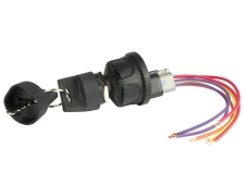 BEP Switch Ignition Accessory-Off/Ignition&Accessory/Start 12/24V DC 10A@12V 5A@24V Deutsch Connector Sealed