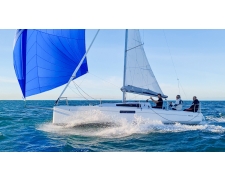 First 27 delivers fun and modern downwind planing sailing thanks to modern design and building technologies. Families will go cruising, you´ll enjoy a fun and exciting day sailing, and she will win trophies on the club races. Interior of this pocket-cruis