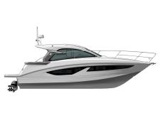 The Gran Turismo 36 is the first boat in her category to combine really comfortable cruising with outstanding handling and sensations similar to those of a small outboard. Enjoy a wide variety of waterside pleasures in no time at all – start and play! The