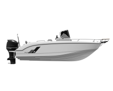 The new Flyer 7 has been developed on the latest Air Step technology hull procuring fast lift-off, comfort and stability. Ultra-spacious Flyer 7 has the big advantage of being trailerable. This boats bow offers a large seating space accomodating a table o