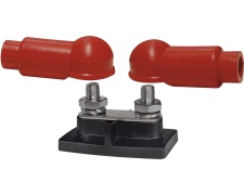 Blue Sea Systems BusBar Dual Stud 3/8in with insulators (Bulk)