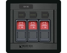 Blue Sea Systems Panel 360 Ctrl M-M-M Sol/RBS (replaces 1148B-BSS)