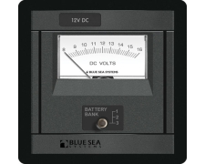 Blue Sea Systems Panel 360 DC 8–16V Analg Voltmeter (replaces 1473B-BSS)
