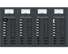 Blue Sea Systems Panel 230VAC 10pos/12VDC 30pos (replaces 8195B-BSS)