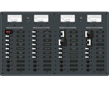 Blue Sea Systems Panel 230VAC 20pos/12VDC 20pos (replaces 8186B-BSS)