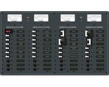 Blue Sea Systems Panel 230VAC 20pos/12VDC 20pos (replaces 8186B-BSS)