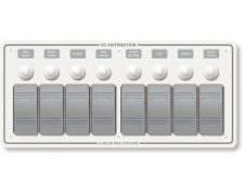 Blue Sea Systems Panel H2O 12VDC CLB 8pos H (replaces 8271B-BSS)