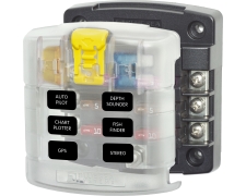 Blue Sea Systems Fuse Block ST-Blade 6 Circuits with Cover (Bulk)