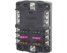Blue Sea Systems Fuse Block ST-Blade 6 Circuits with Grounding (Bulk)