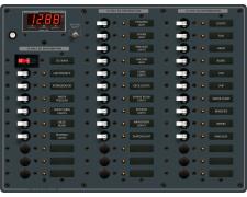 Blue Sea Systems Panel DC 36pos with Main DMM (replaces 8382B-BSS)