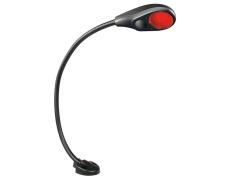 Red Light Chart Table Led Lamp 400mm Black Cover