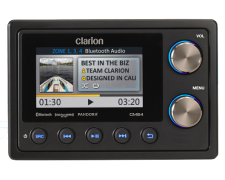 CMS4 4-zone Marine Black Box Digital Media Reciever with watertight commander