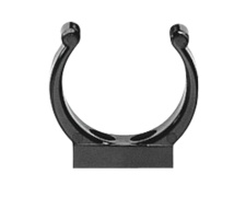 Plastic Support Clip, Ø25mm, Black