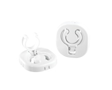 Set Plastic Support Clips, Folding, Ø30mm, White