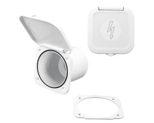 Case for Battery Switch w/Watertight Lid, White