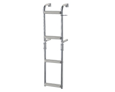 Foldable Ladder,Inox 316,1+2 steps,for narr.transom,90⁰