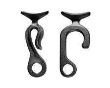 Hook for Fender, on Ø20-22mm Rail, 85x38mm, Black