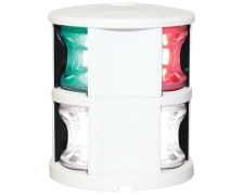 FOS LED 12 Tri-colour & Anchor Light, with white housing