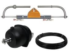 Hydraulic Steering System LS 80 PRO. For Outboard Motors up to 80 HP/ Port to Starboard: 3.5 turns.