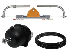 Hydraulic Steering System LS 80 PRO. For Outboard Motors up to 80 HP/ Port to Starboard: 3.5 turns.