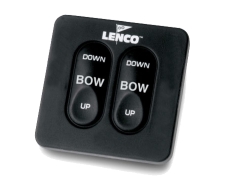 Lenco Standard Tactile Trim Tab Switch Kit W/ Retractor. Key Pad & Sol State & Control Box (36" Power Pigtail)