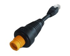 NSO evo2/Zeus2 RJ45 - Yellow Round ethernet adaptor cable