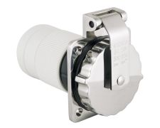 Marinco 63A 230V 3W Inlet Stainless Steel Locking
