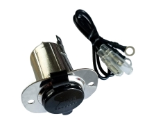 Marinco Stainless Steel 12V Receptacle Comp with Cap