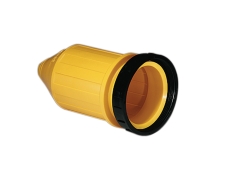 Marinco 32A Weatherproof Cover With Threaded Ring Yellow