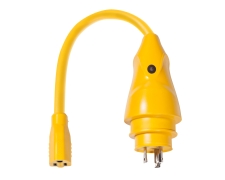 Marinco EEL Pigtail Adapter 30A Male To 15A Female