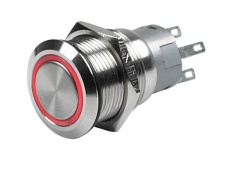 CZone Push Button Mom (On)-Off 3.3V Red Led