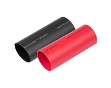 1" BK/RED HVY WALL SHRK 3 """ PCS2