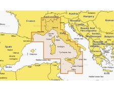 Navionics+ NAEU12R Mediteranean Sea, Central & West