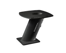 Black APT-250-01 Aluminium PowerTower aft leaning 250mm / 10" for radomes