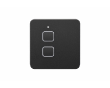 N-LS2B NEREIDE LIGHT SWITCH – 2 buttons, black