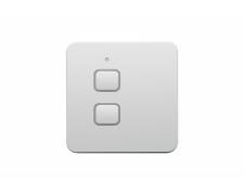 NEREIDE LIGHT SWITCH – 2 buttons Silver