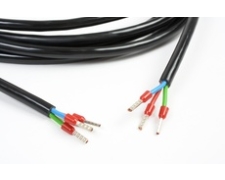 Cable 5m, 3x1,5qmm; ferrules at both ends