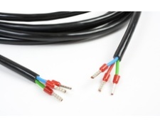 Cable 10m, 3x1,5qmm; ferrules at both ends