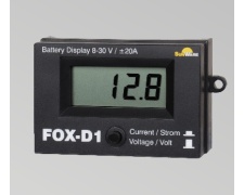 FOX-D1 voltage/current display surface mount, max. 20 A, 8-30 V