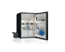 C95LA, Single door refrigerator + holding plate - GREY -, 95L, 12/24Vdc, External
