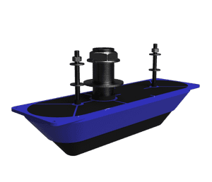Navico StructureScan® 3D üheosaline roostevabast terasest Thru-Hull andur