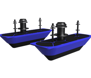Navico StructureScan® 3D roostevabast terasest läbi kere topeltandurid