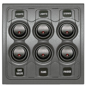 BEP PAN 1000 6W SW & FUSE GREY MC6