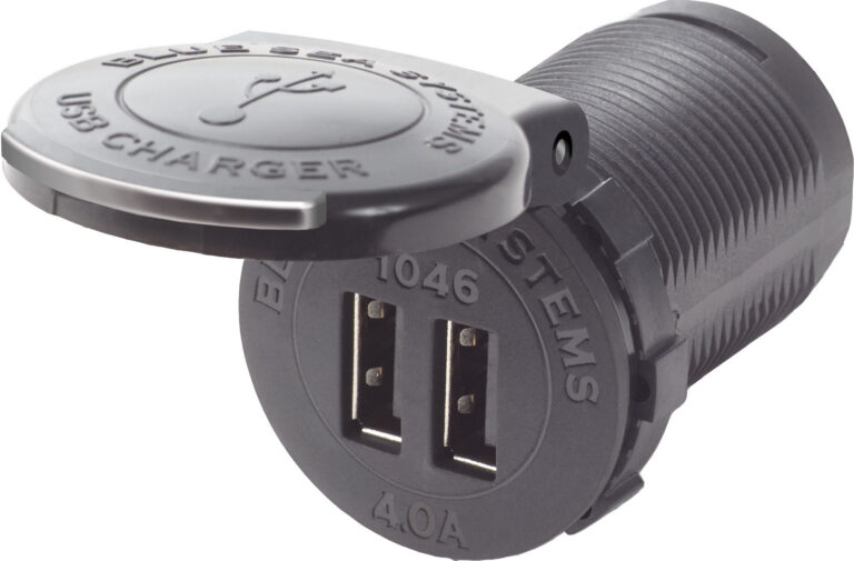 Blue Sea Systems 48VDC DUAL USB 4A SCKTMNT